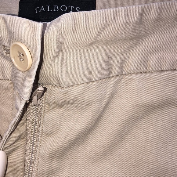 TALBOTS size 6 tan Bermuda khaki chino shorts - Picture 7 of 9